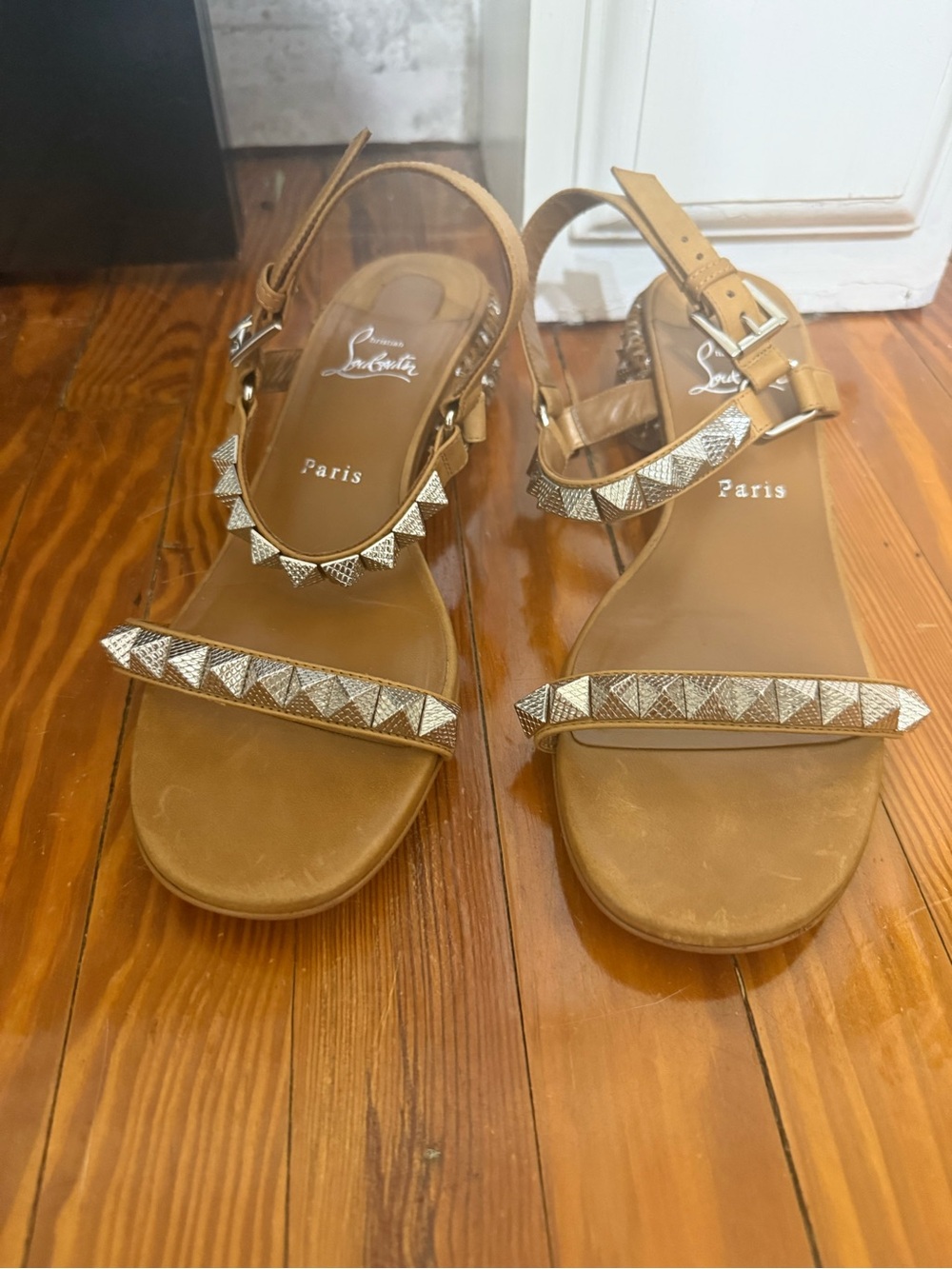 christian louboutin spiked sandal.